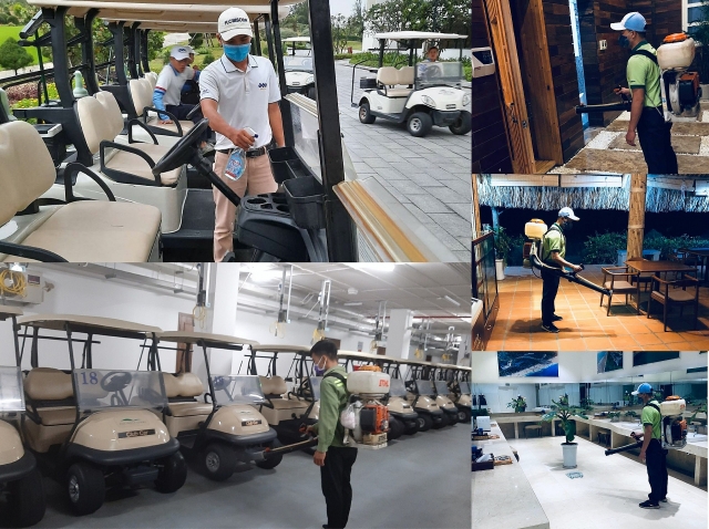 he thong san golf flc diem den an toan voi nhieu giai phap phong chong dich dong bo