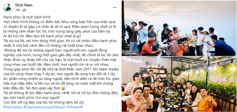 Mạng xã hội tràn ngập hạnh phúc với chương trình “Triệu ly sữa yêu thương, triệu nụ cười hạnh phúc” của Vinamilk Mạng xã hội tràn ngập hạnh phúc với chương trình “Triệu ly sữa yêu thương, triệu nụ cười hạnh phúc” của Vinamilk