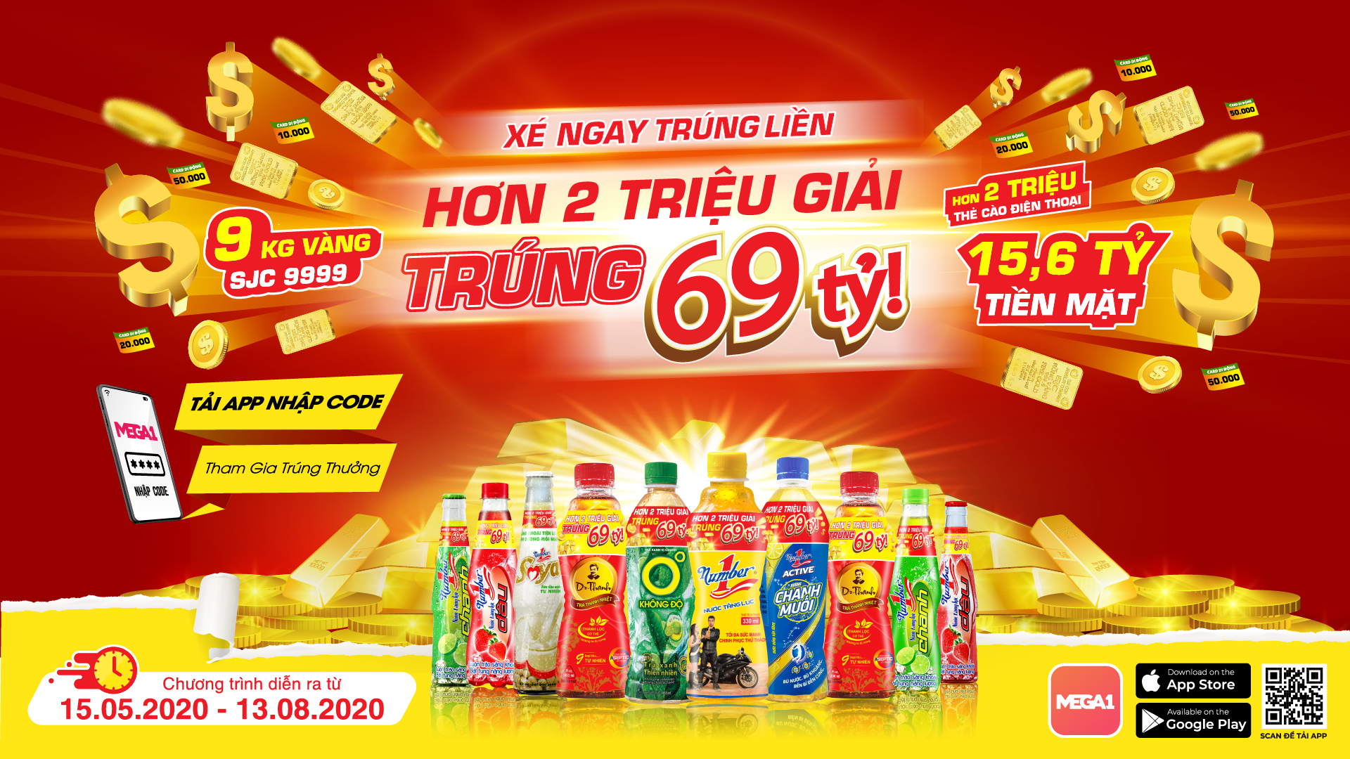 Chương trình khuyến mãi “khủng” của Tân Hiệp Phát: Tổng giải lên đến 69 tỷ đồng chuong trinh khuyen mai khung cua tan hiep phat tong giai len den 69 ty dong