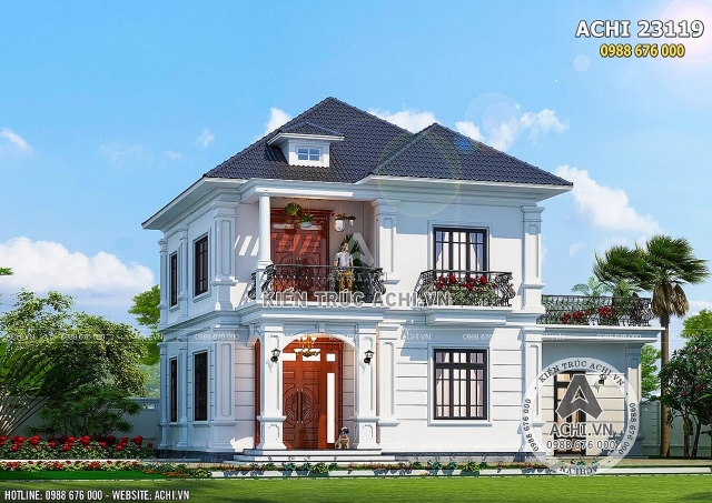 Top những mẫu biệt thự nhà vườn 2 tầng mái Thái được săn đón nhất hiện nay 1001 mau biet thu nha vuon 2 tang mai thai duoc san don nhat hien nay