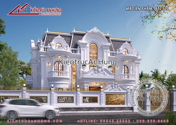 Sản phẩm thiết kế biệt thự phong cách tân cổ điển tại Đồng Nai. Sản phẩm thiết kế biệt thự phong cách tân cổ điển tại Đồng Nai.