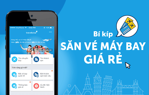 Cách săn vé máy bay Vinh - Sài Gòn cực rẻ với Traveloka Cách săn vé máy bay Vinh - Sài Gòn cực rẻ với Traveloka