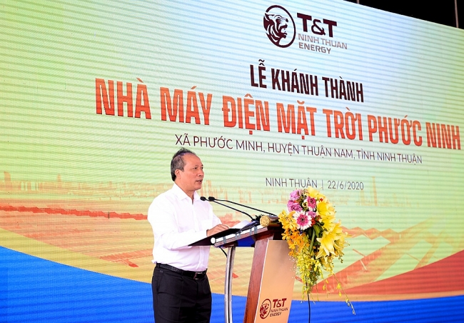Khánh thành Nhà máy điện mặt trời Phước Ninh: Góp phần đưa Ninh Thuận trở thành trung tâm NLTT của cả nước Khánh thành Nhà máy điện mặt trời Phước Ninh: Đưa Ninh Thuận trở thành trung tâm NLTT của cả nước