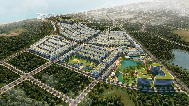 Meyhomes Capital Phú Quốc có tới 8,2 ha cây xanh - mặt nước, mật độ xây dựng gần 35%. 5553 4