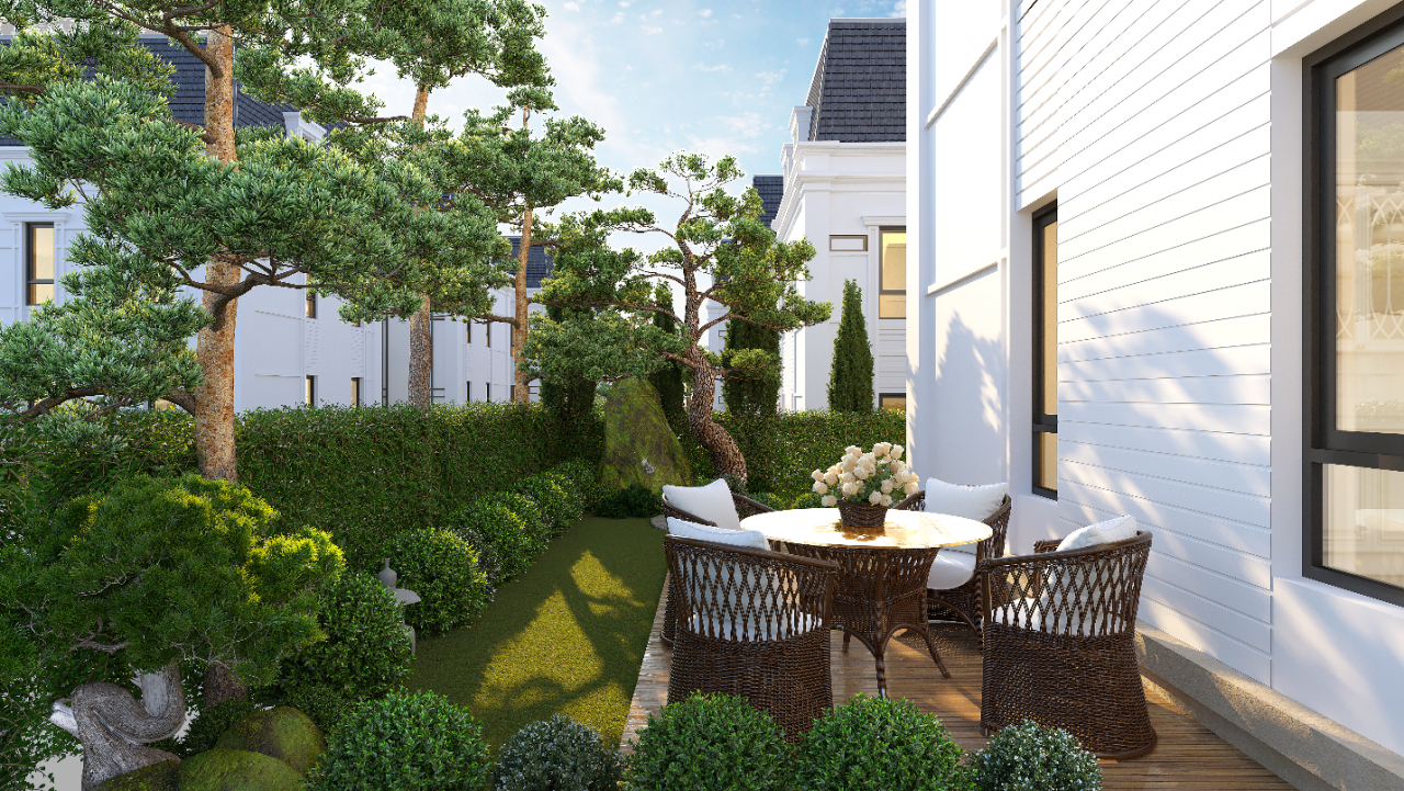 Thảo Viên Villas được bố trí hệ thống tiểu cảnh sân vườn gần gũi với thiên nhiên, hưởng thụ không khí trong lành. Thảo Viên Villas được bố trí hệ thống tiểu cảnh sân vườn gần gũi với thiên nhiên, hưởng thụ không khí trong lành.
