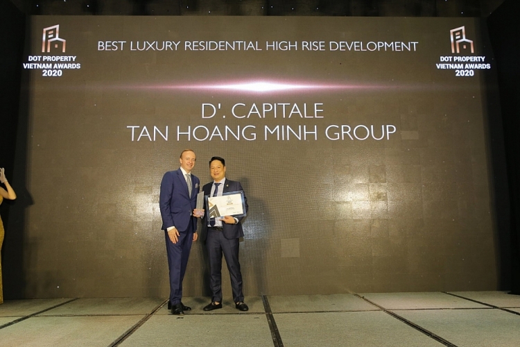 Tân Hoàng Minh lập cú hattrick giải thưởng lớn tại Dot Property Vietnam Awards 2020 tan hoang minh lap cu hattrick giai thuong lon tai dot property vietnam awards 2020