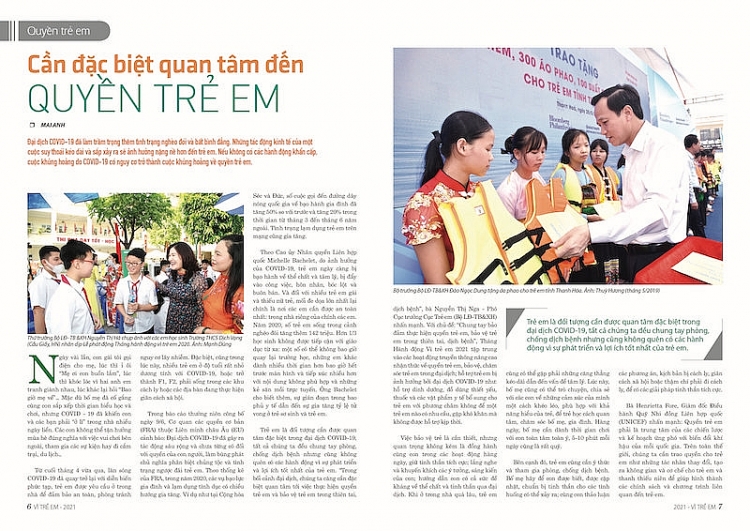 Vì trẻ em - Diễn đàn dân sinh bảo vệ, chăm sóc trẻ em Vì trẻ em - Diễn đàn dân sinh bảo vệ, chăm sóc trẻ em