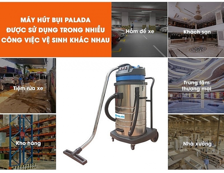 Máy hút bụi Palada được ứng dụng trong nhiều không gian khác nhau 3403 mhb3