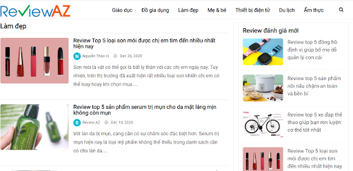 ReviewAZ.vn - Chuyên trang review sản phẩm và dịch vụ công ty ReviewAZ.vn - Chuyên trang review sản phẩm và dịch vụ công ty