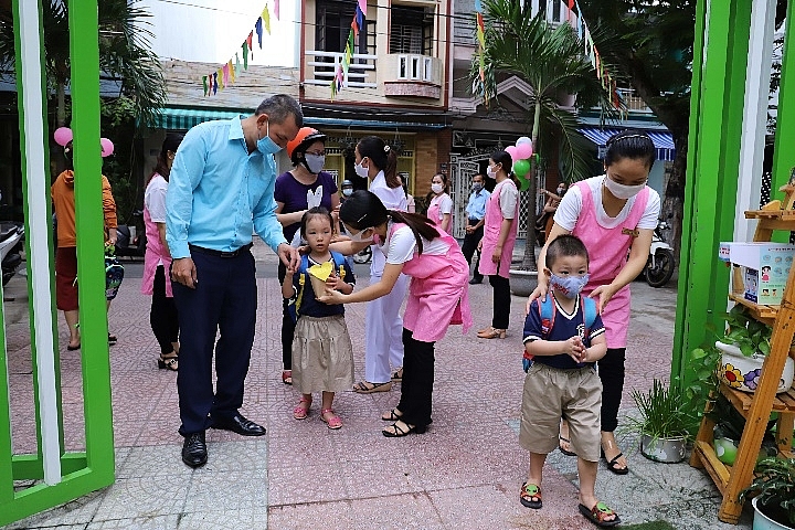 Không khí nhộn nhịp tại các trường mầm non trên địa bàn TP. Đà Nẵng trong ngày nhập học 4719 vnm231