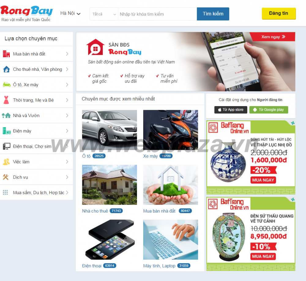 Ngoài bất động sản, Rongbay.com còn đăng tải nhiều thông tin thương mại khác. Ngoài bất động sản, Rongbay.com còn đăng tải nhiều thông tin thương mại khác.