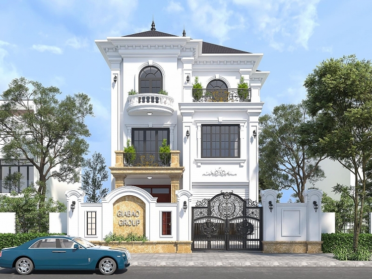 Mẫu nhà phố tân cổ điển đứng đầu xu hướng nhà đô thị Mẫu nhà phố tân cổ điển đứng đầu xu hướng nhà đô thị