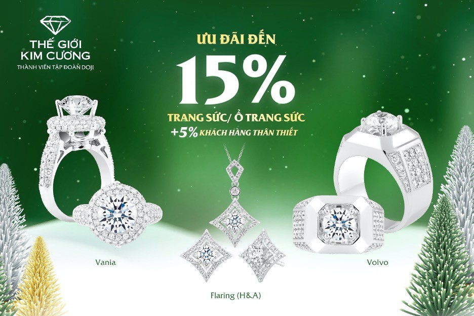 Thế Giới Kim Cương ưu đãi khủng dịp Noel và chào Năm mới 2022 Thế Giới Kim Cương ưu đãi khủng dịp Noel và chào Năm mới 2022