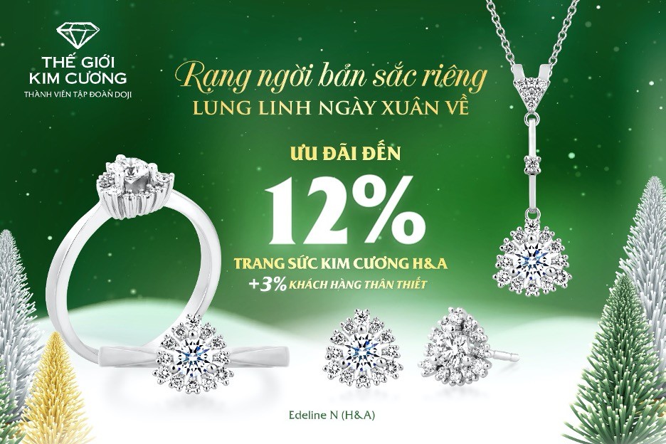 Thế Giới Kim Cương ưu đãi khủng dịp Noel và chào Năm mới 2022 Thế Giới Kim Cương ưu đãi khủng dịp Noel và chào Năm mới 2022