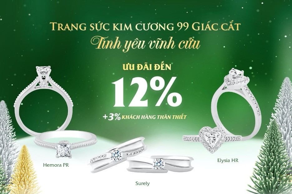 Thế Giới Kim Cương ưu đãi khủng dịp Noel và chào Năm mới 2022 Thế Giới Kim Cương ưu đãi khủng dịp Noel và chào Năm mới 2022