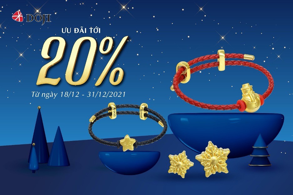 Charm vàng 24K DOJI hút khách mùa lễ hội Charm vàng 24K DOJI hút khách mùa lễ hội