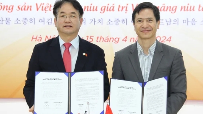 在韩国联合推广越南农产品