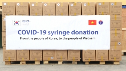韩国国际合作机构为越南赠送一次性使用注射器
