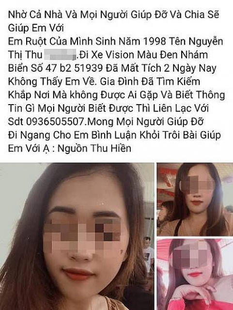 tin moi vu thi the thieu nu xinh dep bi mat mot ban tay o dak lak