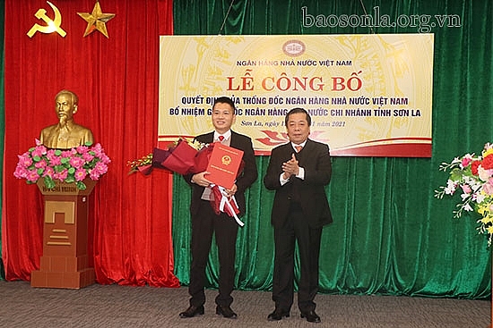 Ông Trịnh Công Văn được bổ nhiệm làm Giám đốc NHNN tỉnh Sơn La (Ảnh: Báo Sơn La)