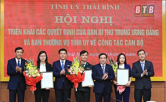 Bổ nhiệm nhân sự, lãnh đạo mới tại Thái Bình, Bắc Ninh, Bạc Liêu bo nhiem nhan su lanh dao moi tai thai binh bac ninh bac lieu