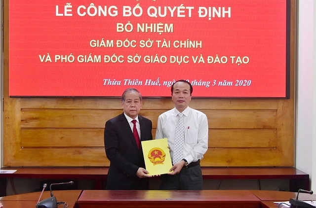 Thừa Thiên - Huế và Bình Dương bổ nhiệm nhân sự, lãnh đạo mới thua thien hue va binh duong bo nhiem nhan su lanh dao moi