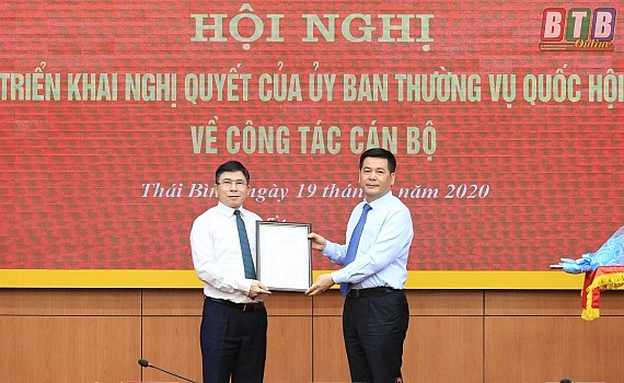 Thái Bình, Hà Tĩnh kiện toàn nhân sự, bổ nhiệm lãnh đạo mới thai binh ha tinh kien toan nhan su bo nhiem lanh dao moi