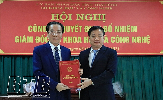 Ông Trịnh Quang Hiệp giữ chức Giám đốc Sở Khoa học và Công nghệ Thái Bình Ông Trịnh Quang Hiệp giữ chức Giám đốc Sở Khoa học và Công nghệ Thái Bình