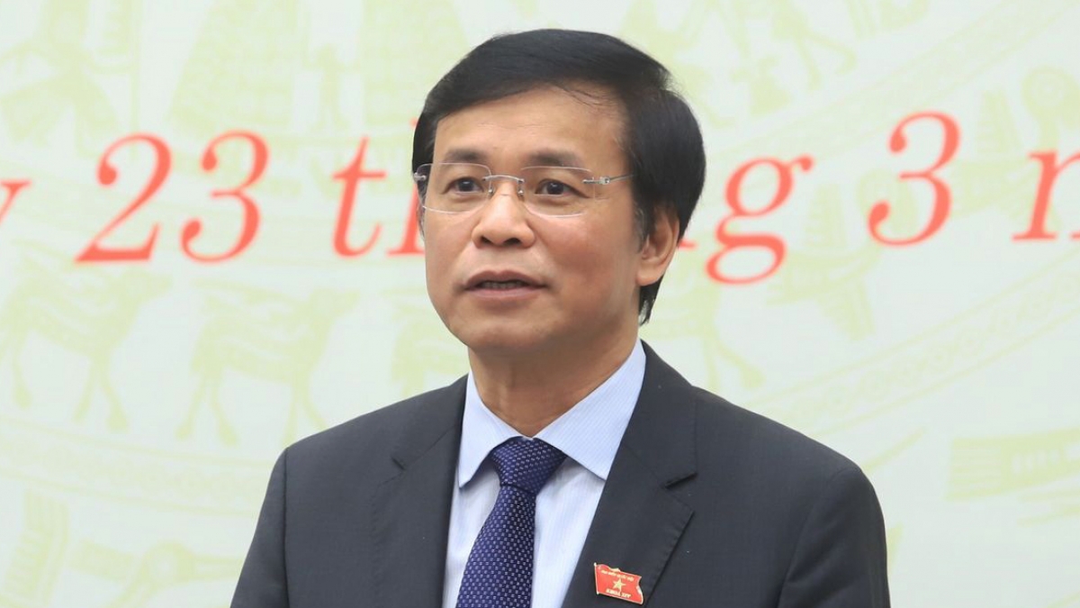 Quốc hội dành 7 ngày để kiện toàn 25 chức danh lãnh đạo Nhà nước Tổng Thư ký Nguyễn Hạnh Phúc thông tin tới báo chí về công tác nhân sự tại Kỳ họp 11, Quốc hội khoá XIV.