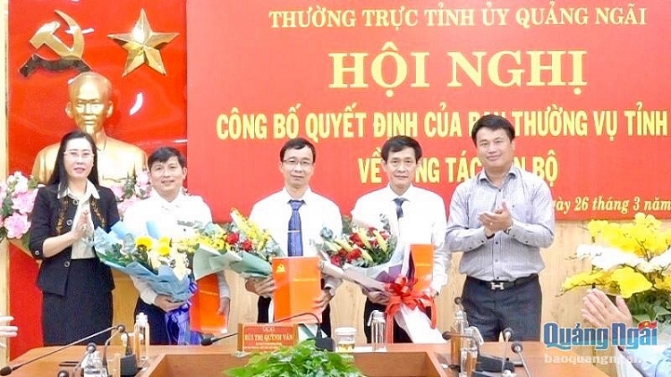 Các nhân sự mới nhận quyết định
