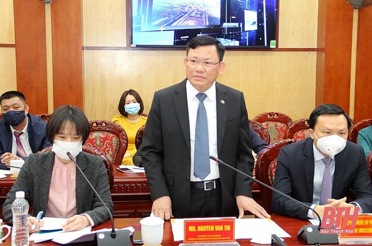 Phó Chủ tịch Thường trực UBDN tỉnh Nguyễn Văn Thi phát biểu tại buổi làm việc Phó Chủ tịch Thường trực UBDN tỉnh Nguyễn Văn Thi phát biểu tại buổi làm việc