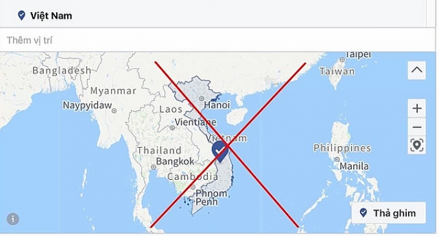 Xoá Trường Sa, Hoàng Sa khỏi bản đồ Việt Nam, Facebook nói gì? xoa truong sa hoang sa khoi ban do viet nam facebook noi gi