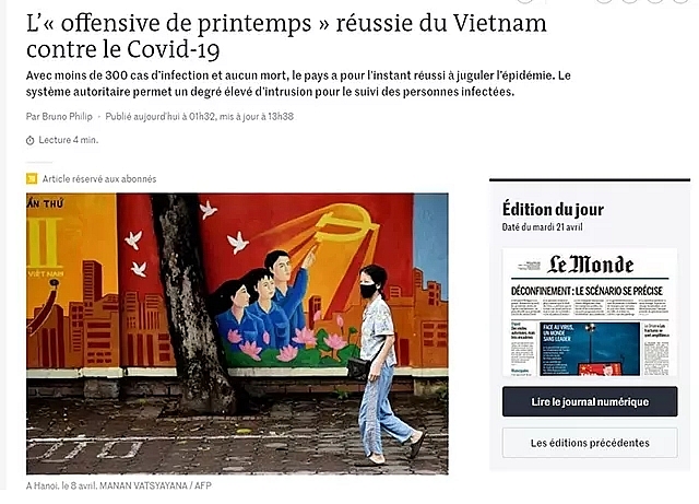 Báo Pháp: Chiến lược chống dịch đúng đắn giúp Việt Nam đạt kết quả phi thường bao phap chien luoc chong dich dung dan giup viet nam dat ket qua phi thuong