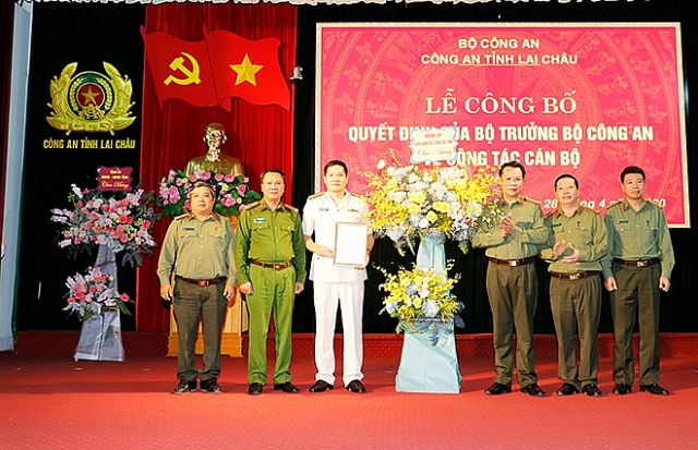 bo nhiem lanh dao moi cong an lai chau hau giang va dak nong