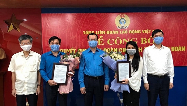 tong lien doan lao dong ban tuyen giao trung uong bo nhiem nhan su moi