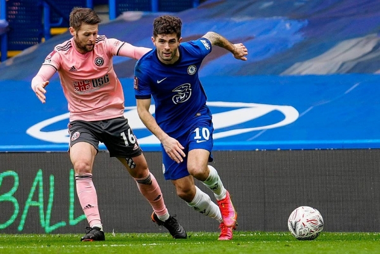 Chelsea (xanh) đang thể hiện phong độ cực tốt ở Ngoại hạng Anh 2020/21 Chelsea (xanh) đang thể hiện phong độ cực tốt ở Ngoại hạng Anh 2020/21