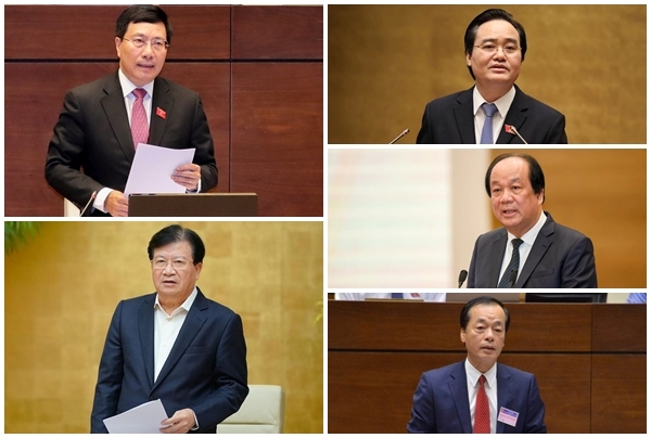 Quốc hội nhất trí miễn nhiệm 13 thành viên Chính phủ Quốc hội nhất trí miễn nhiệm 13 thành viên Chính phủ