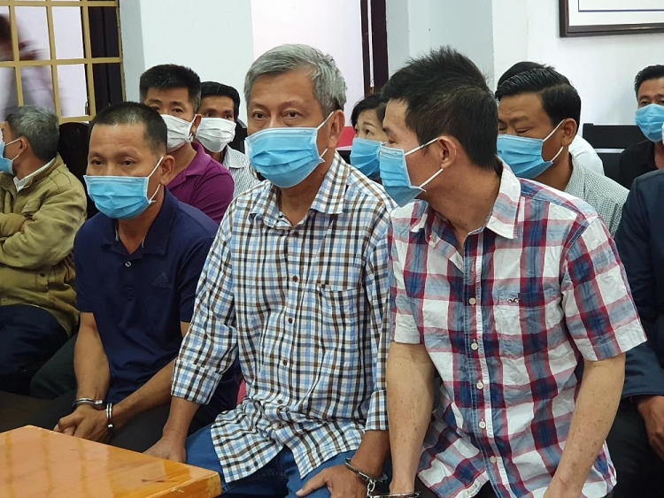 Trịnh Sướng và các bị cáo tại tòa (Ảnh: TPO)