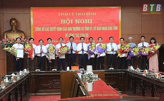 Bổ nhiệm nhân sự, lãnh đạo mới tại Thái Bình, An Giang bo nhiem nhan su lanh dao moi tai thai binh an giang