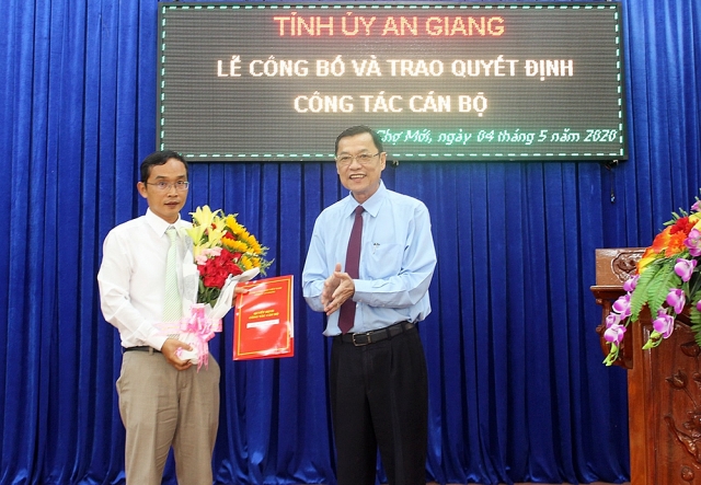 Bổ nhiệm nhân sự, lãnh đạo mới tại Thái Bình, An Giang bo nhiem nhan su lanh dao moi tai thai binh an giang