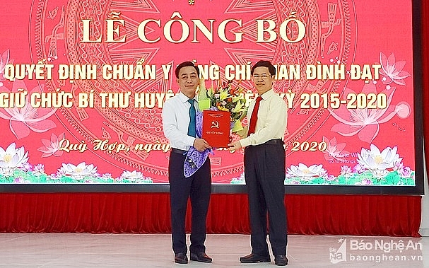 nghe an ha tinh dieu dong bo nhiem nhan su moi