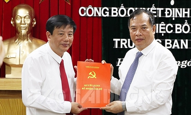 Bổ nhiệm nhân sự, lãnh đạo mới Hải Dương, Ninh Bình bo nhiem nhan su lanh dao moi hai duong ninh binh