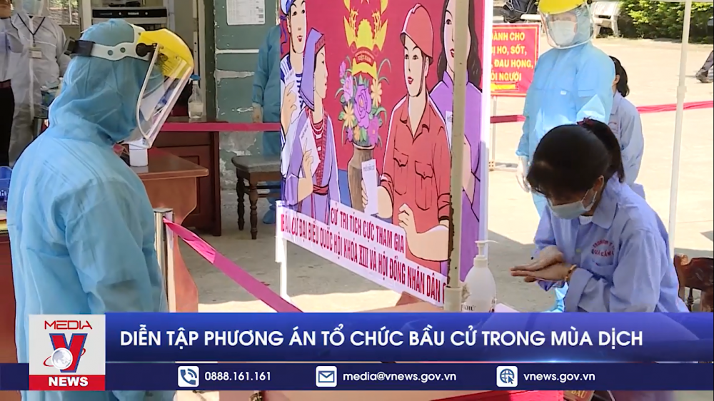 Đà Nẵng diễn tập phương án tổ chức bầu cử trong mùa dịch Covid-19
