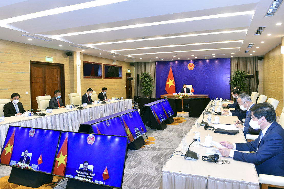 Thủ tướng Phạm Minh Chính đề xuất 5 phương châm, 6 nội dung để chung tay xây dựng châu Á hậu COVID-19 Thủ tướng Phạm Minh Chính đề xuất 5 phương châm, 6 nội dung để chung tay xây dựng châu Á hậu COVID-19