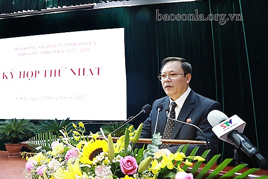 Ông Nguyễn Thái Hưng phát biểu tại kỳ họp (Ảnh: Báo Sơn La) Ông Nguyễn Thái Hưng phát biểu tại kỳ họp (Ảnh: Báo Sơn La)