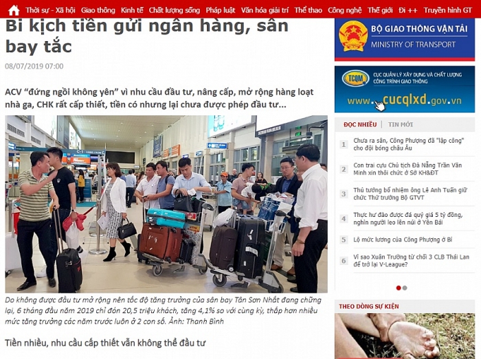 acv loi hua bot san bay va bi kich kho vi qua nhieu tien
