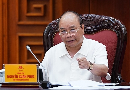 Thủ tướng Nguyễn Xuân Phúc phát biểu tại cuộc họp (Ảnh: VGP/Quang Hiếu) 4814 nqh07527