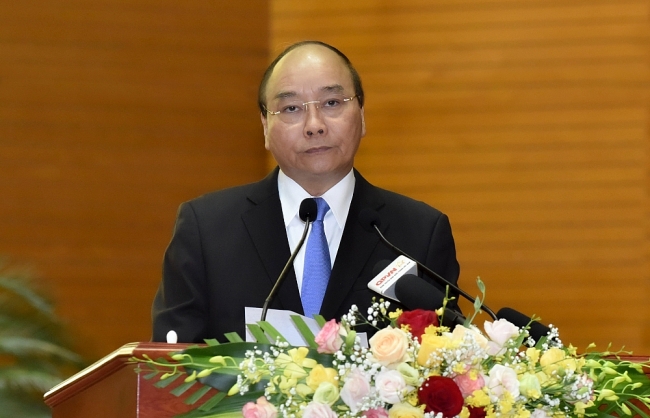 Thủ tướng Nguyễn Xuân Phúc phát biểu tại lễ kỷ niệm (Ảnh: VGP/Quang Hiếu) 4451 img 1460