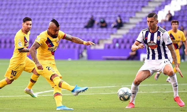 Vidal ghi bàn thắng duy nhất giúp Barcelona thắng Valladolid 3405 valladolid 0 1 barca tqcy
