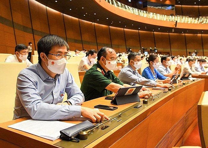 Các đại biểu biểu quyết thông qua Nghị quyết về cơ cấu tổ chức của Chính phủ nhiệm kỳ 2021-2026 Các đại biểu biểu quyết thông qua Nghị quyết về cơ cấu tổ chức của Chính phủ nhiệm kỳ 2021-2026